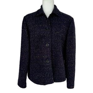 Sag Harbor Bouclé Purple Jacket Blazer